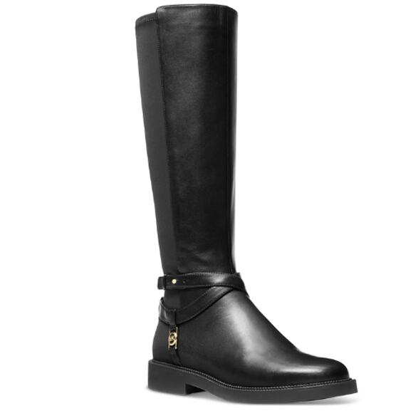 Michael Kors Abigail Wide-Calf Boots in Black NEW Size 9.5 W - Picture 2 of 9